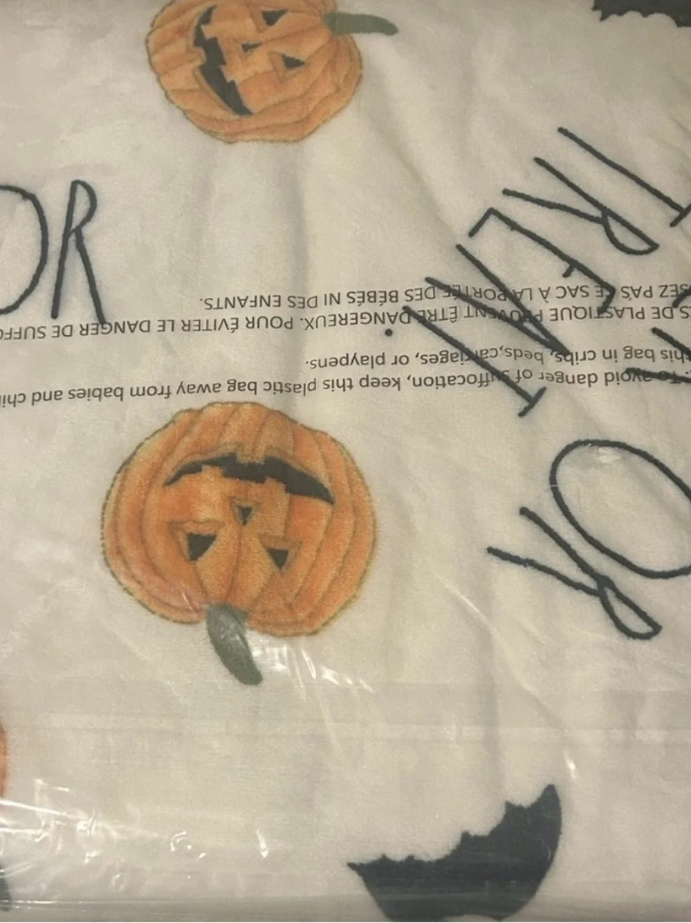 Rae Dunn Halloween Throw Blanket 50x70